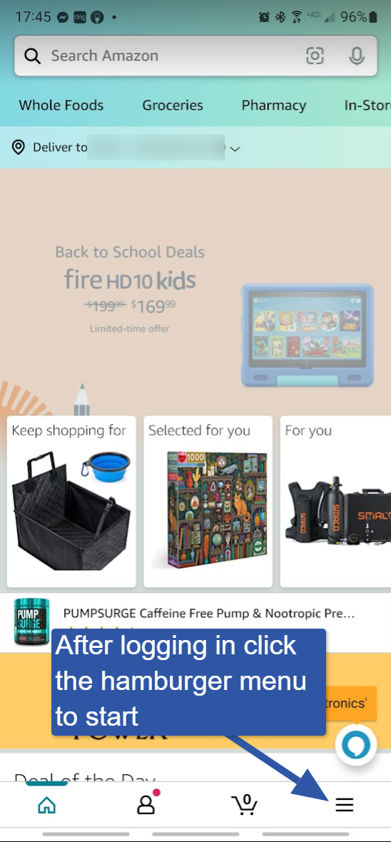 Amazon Android Shopping App